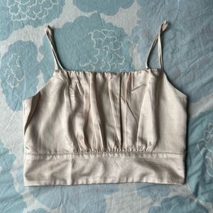 Lulus Satin Crop Top